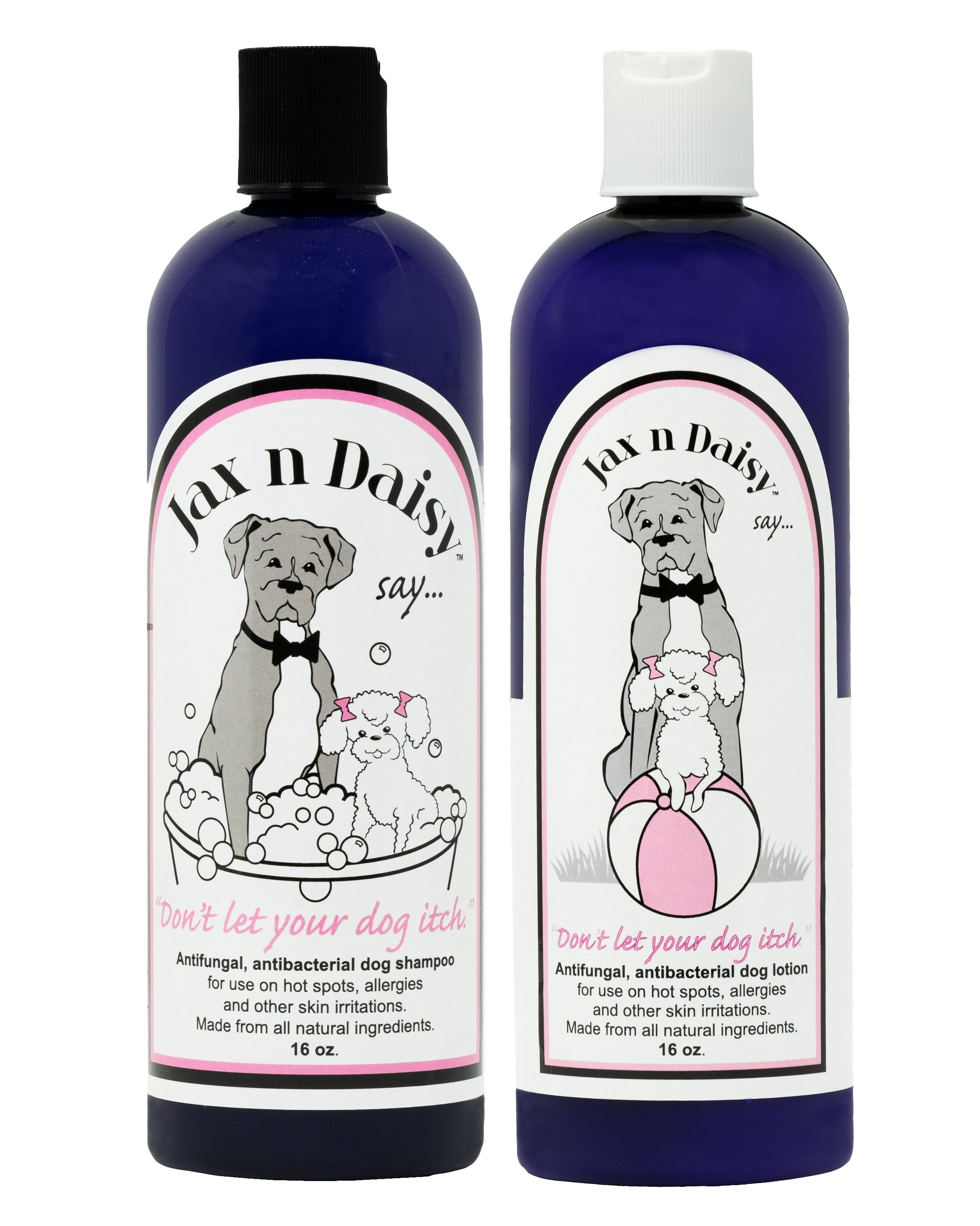 The Jumbo Pack ~ 16oz Shampoo & 16oz Lotion – Jax n Daisy, Inc.