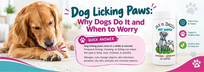 Dog Licking Paws? Causes, Signs & What to Do  