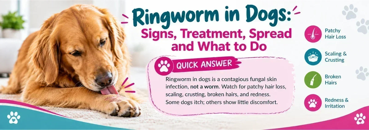 Ringworm in Dogs: Signs, Treatment, Spread and What to Do