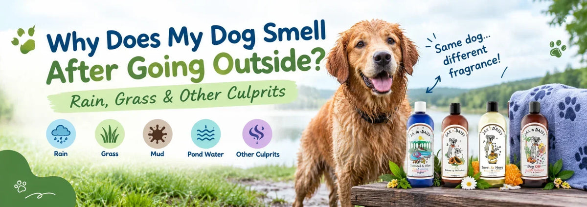 Why Does My Dog Smell After Going Outside? Rain, Grass & Other Culprits