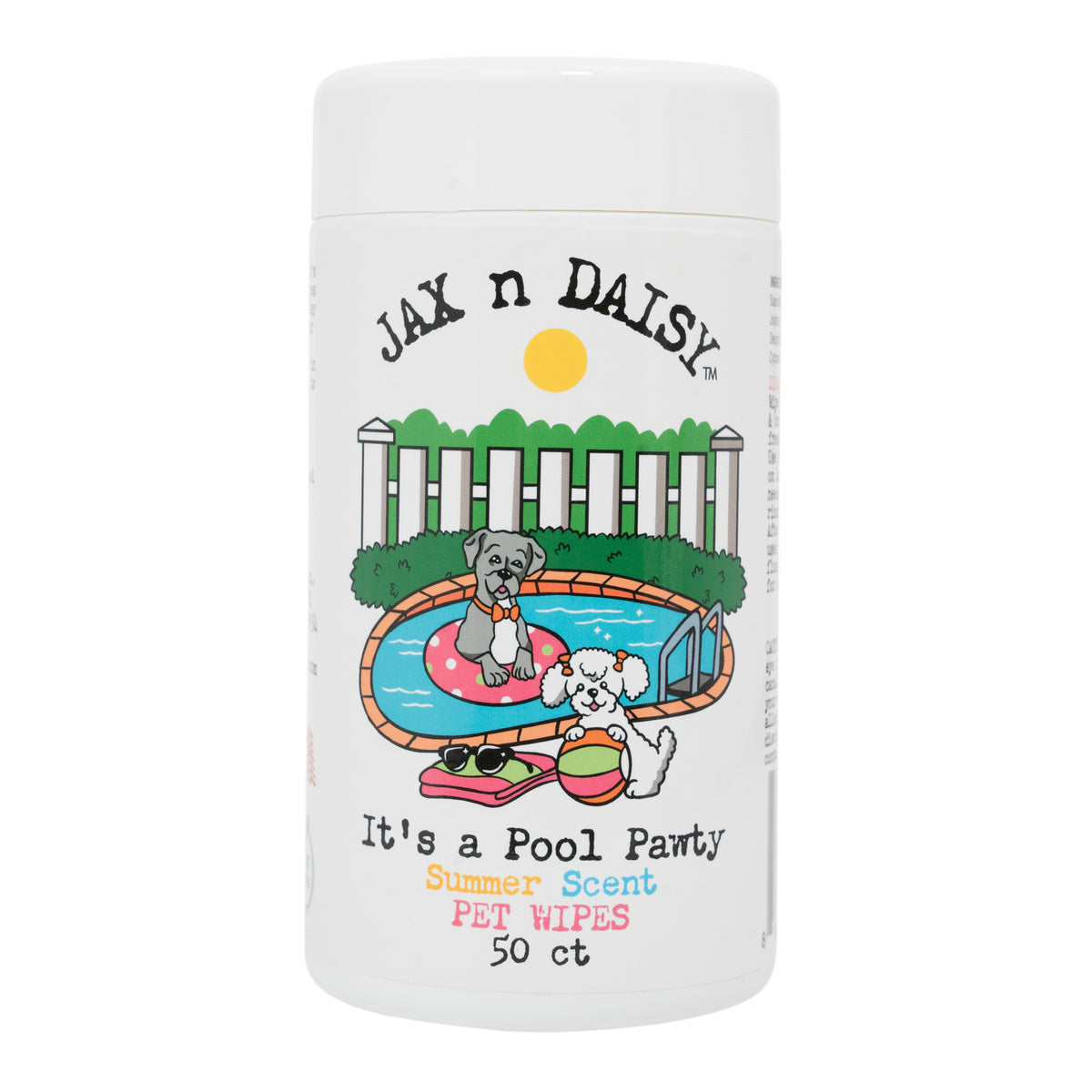 It's A Pool Pawty Pet Wipes – Summer Scent Wipes for Paws & Body