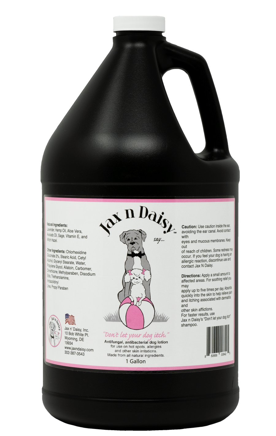 Jax n Daisy "Don't Let Your Dog Itch!" LOTION 1 Gallon