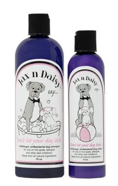 "Don't Let Your Dog Itch" 2-Pack –  Anti-Itch Shampoo 16 oz & Anti-Itch Lotion 8 oz.
