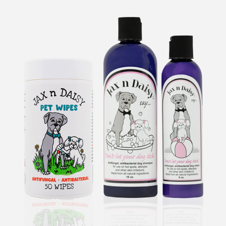 Ultimate Allergy Pack ~ Shampoo, Lotion & Pet Wipes