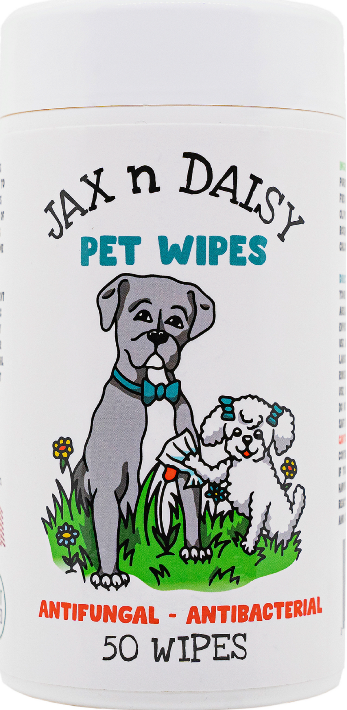 Jax n Daisy Antifungal & Antibacterial Pet Wipes – Quick Cleanup for Paws & Skin