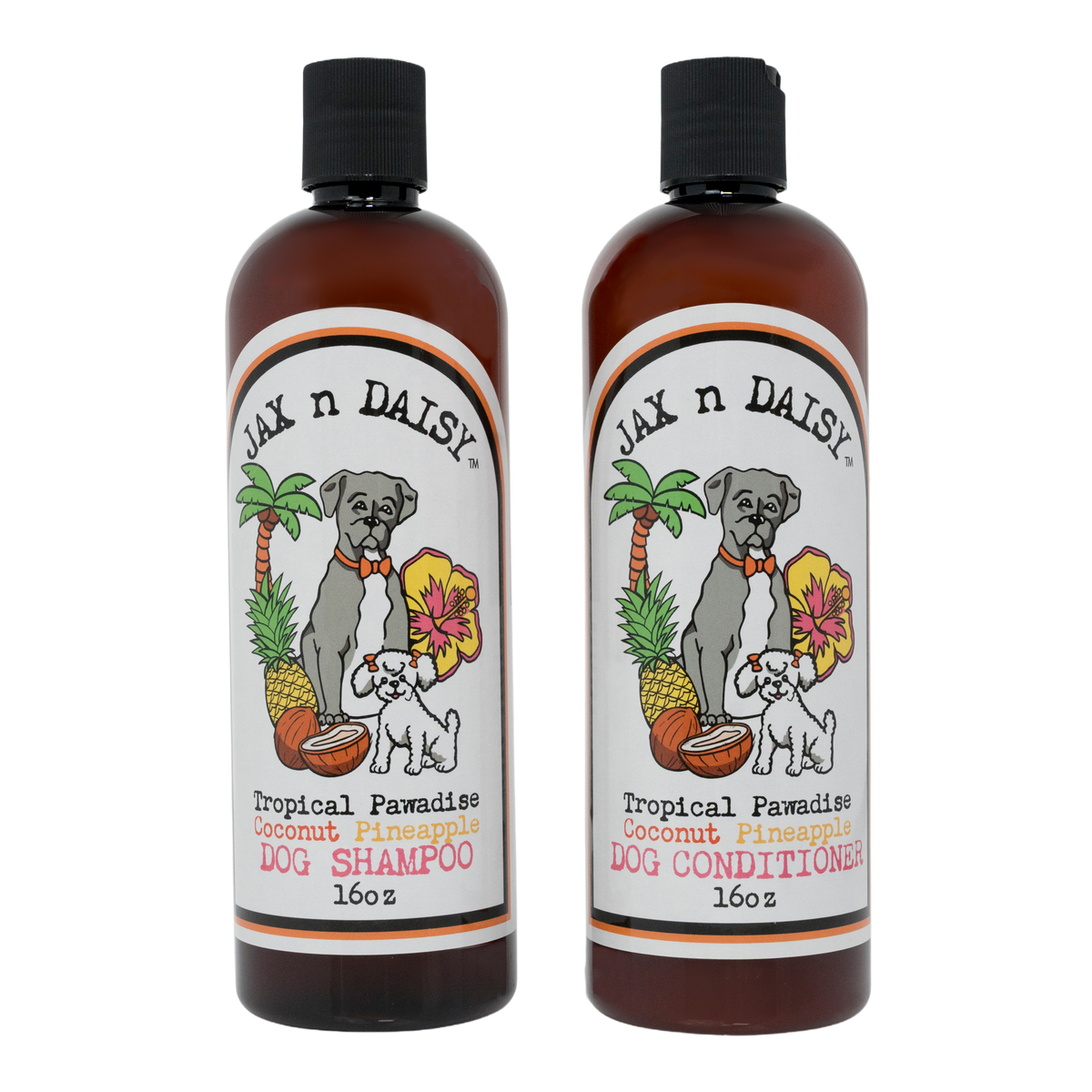 Tropical Pawadise Coconut Pineapple Dog Shampoo & Conditioner Set